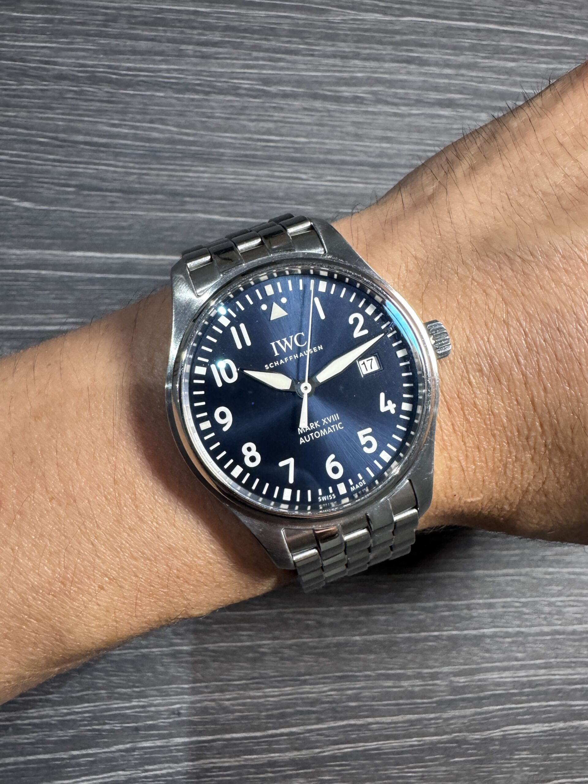 IWC Pilot Mark xviii 18 40mm Le Petit Prince Blue Dial Bracelet IW327016