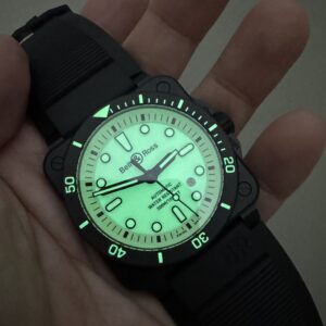 Bell & Ross Diver Ceramic BR 03 92 42mm Full Lum Lume Green Dial BR0392-D-C5-CE/SRB