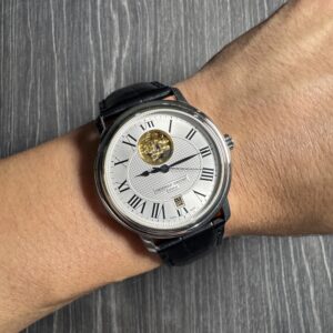 Frederique Constant Heart Beat 40mm White Opaline Dial Steel FC 315M4P6