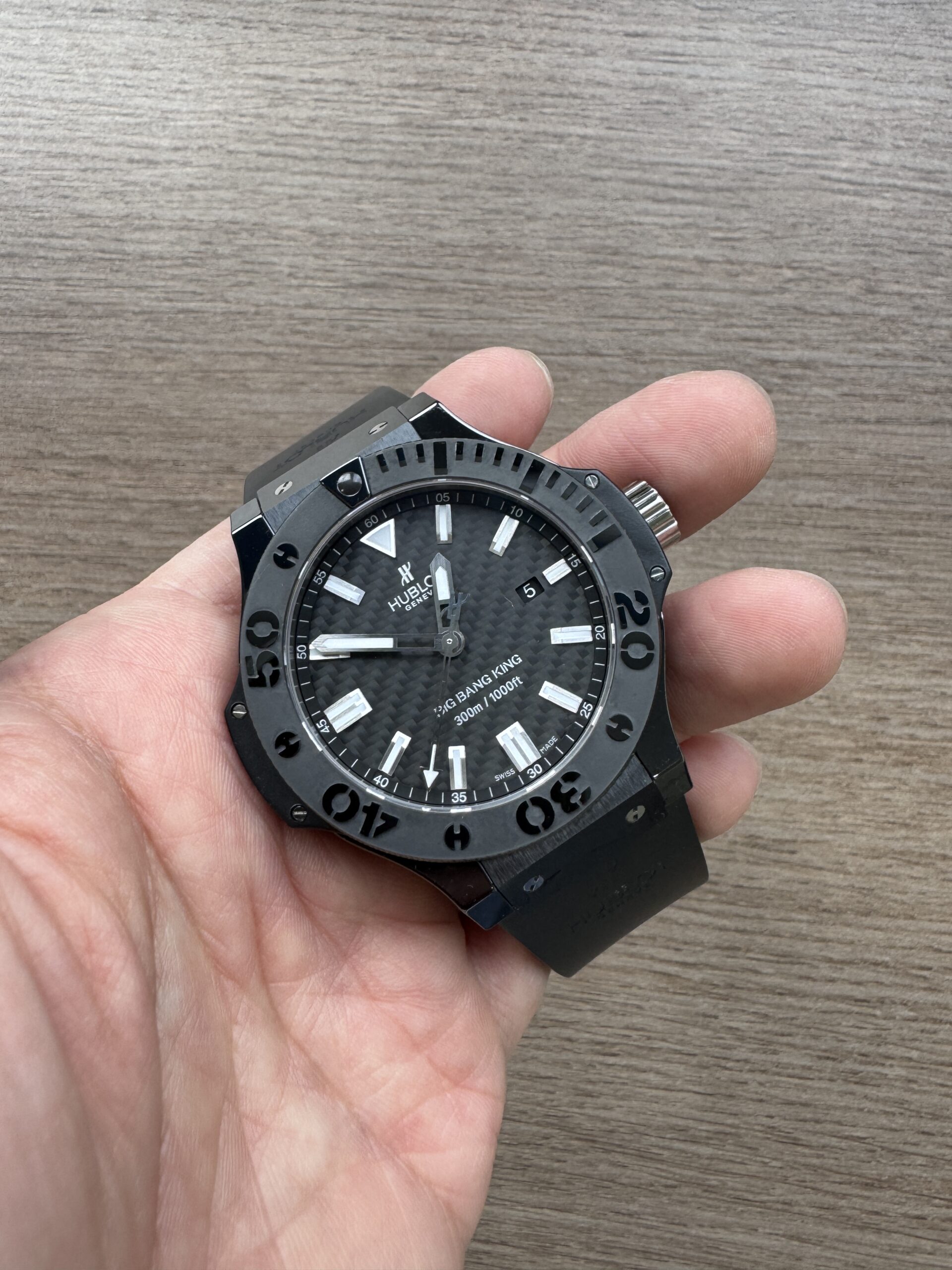 Hublot Big Bang King Power Diver Magic Black Ceramic 48mm Rubber Strap 322.CM.1770.RX