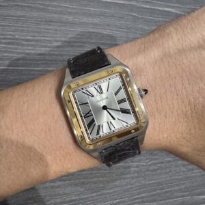 Cartier Santos Dumont Extra Large 18K Rose Gold Steel W2SA0017