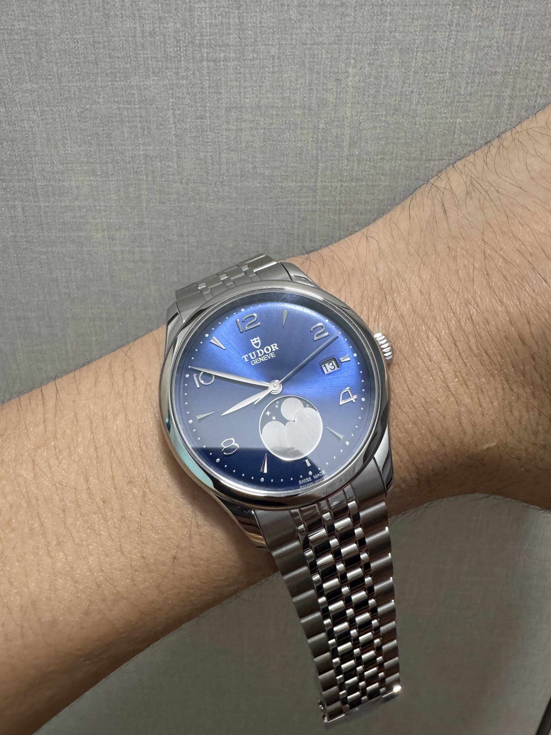 Tudor 1926 Luna Moon phase 39mm Blue 91560
