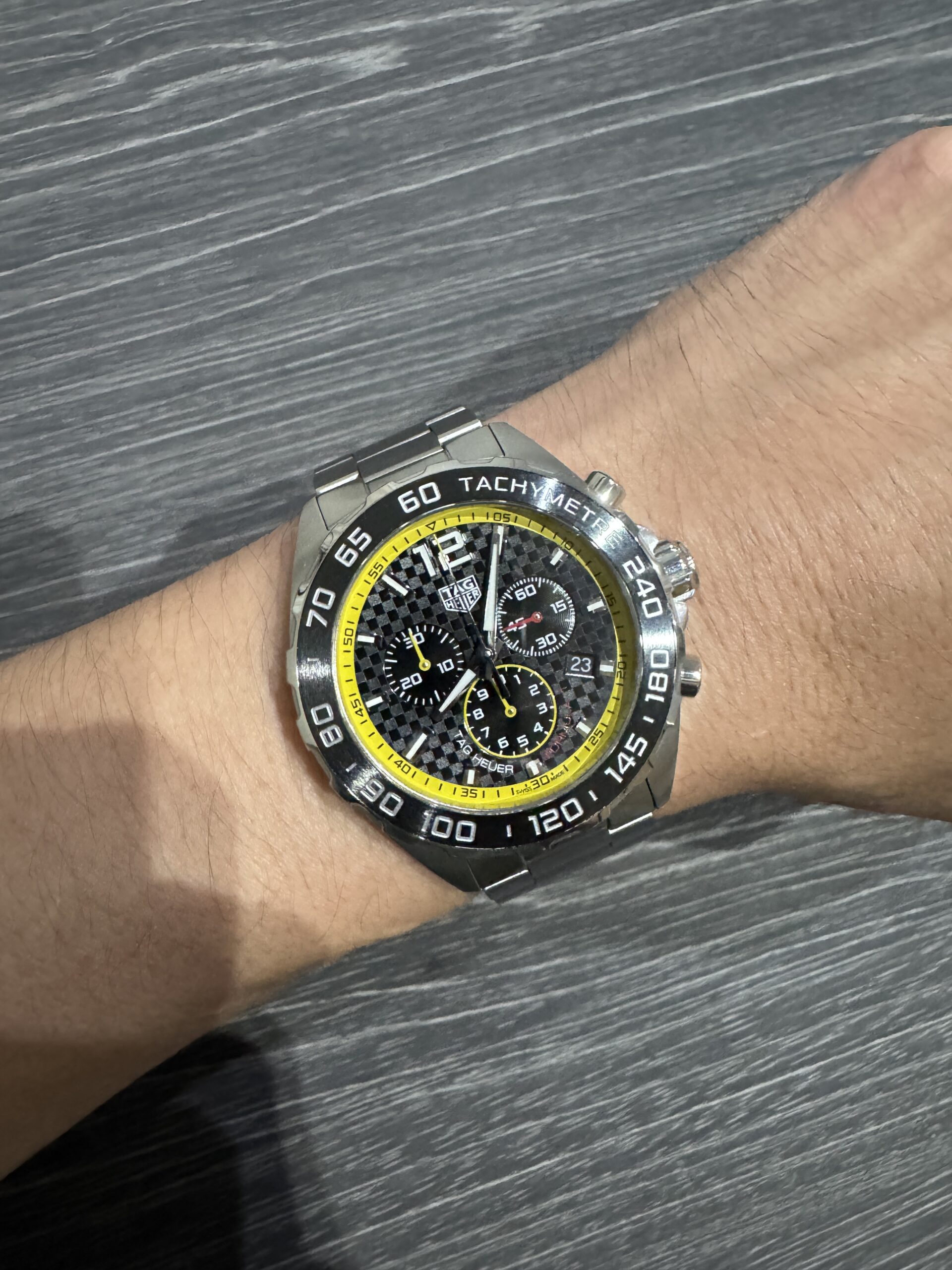 Tag Heuer Formula 1 F1 Chronograph 43mm Black Dial Steel Bracelet CAZ101AC.BA0842
