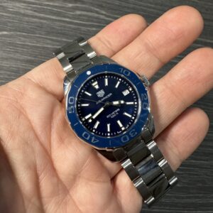 Tag Heuer Aquaracer 300m 35mm Lady Mother of Pearl Ceramic Bezel Blue Dial MOP WAY131S.BA0748