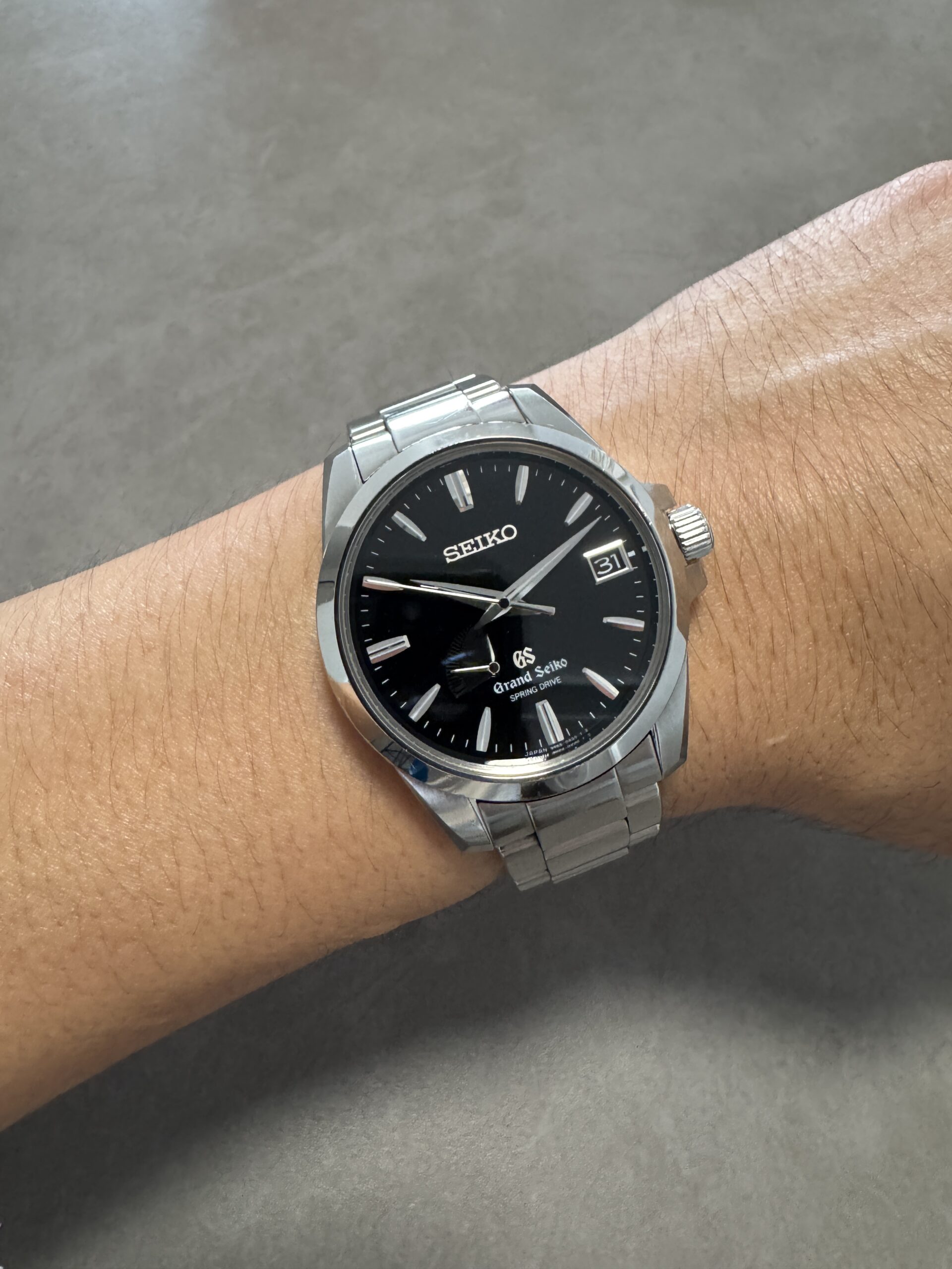 Grand Seiko Heritage Collection 39mm Spring Drive SBGA027 G SBGA027G Black dial