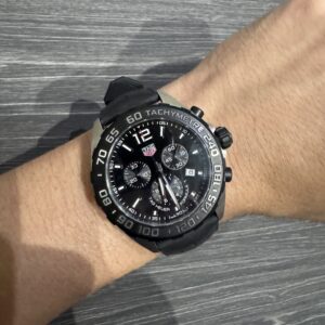 Tag Heuer Formula 1 F1 41mm Date Black Dial Steel Rubber Strap WAZ1110.FT8023