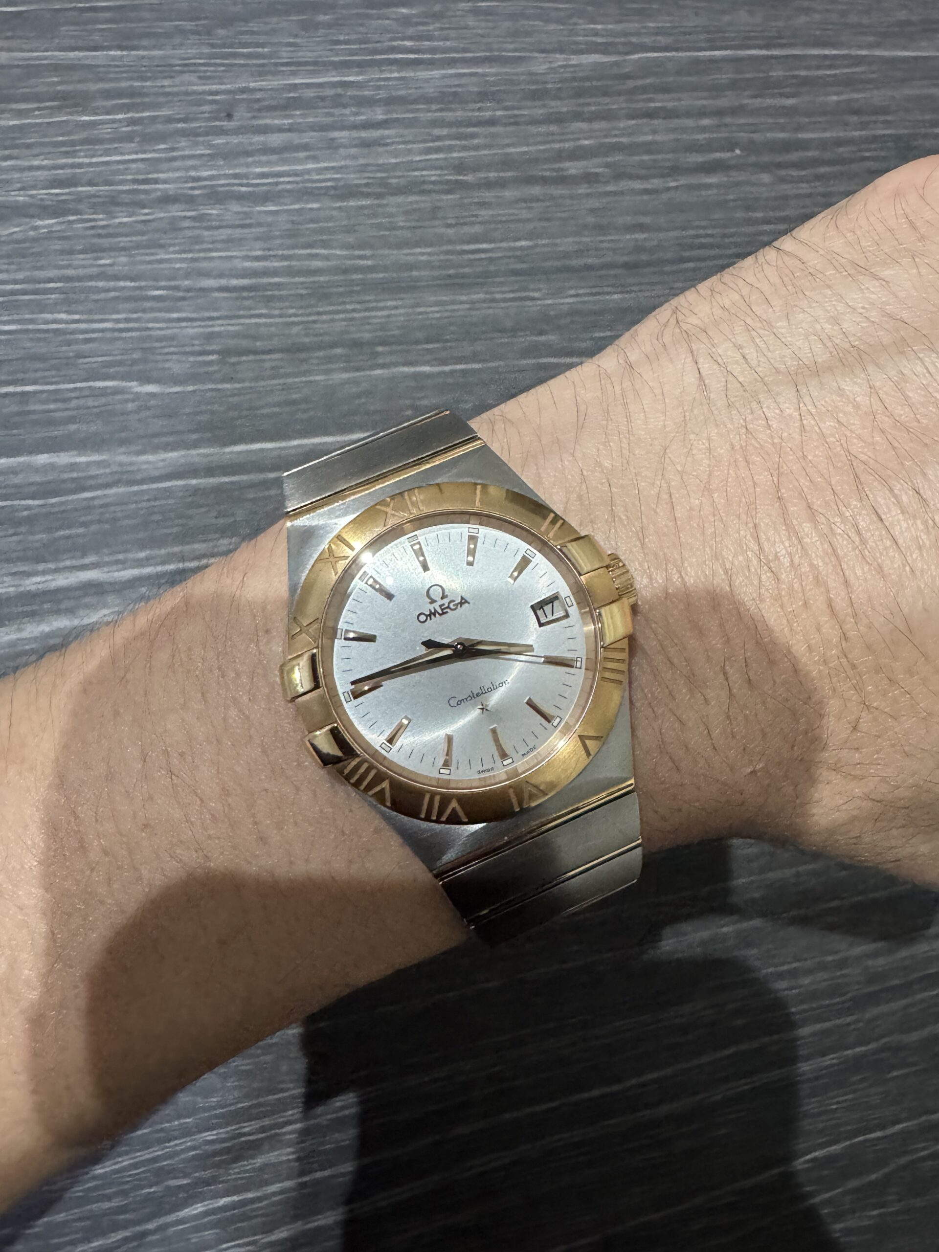 18K Rose Gold Omega Constellation Pink Gold Steel 35mm 123.20.35.60.02.001