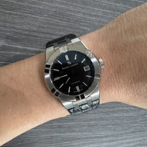 Maurice Lacroix Aikon 39mm Black Dial AI6007-SS001-330-1 Leather Strap Automatic
