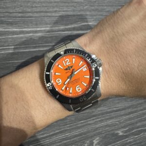 Breitling Superocean 2 II 42mm Orange Dial A17366 A17366D71O1A1