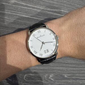 Blancpain Villeret Grande Date 40mm 6669-1127-55B White Dial Steel Automatic