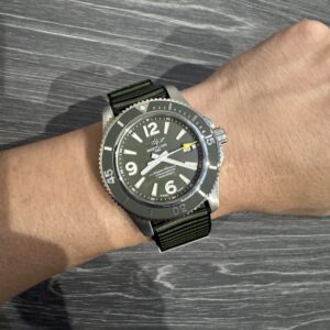 Breitling Superocean 2 II Outerknown 44mm Khaki Green Dial A17367A11L1W1