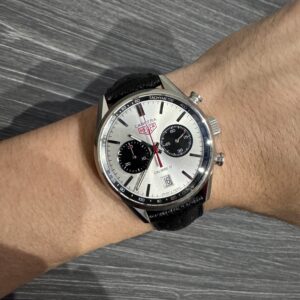 Tag Heuer Carrera Chronograph Calibre 17 41mm Panda White CV211E.FC6310