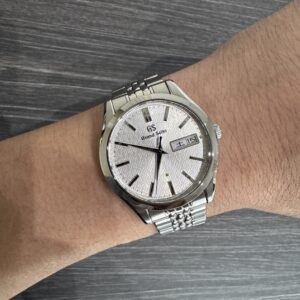 Grand Seiko Heritage Collection 39mm SBGT241 Day Date White Silver Dial Quartz Men Watches